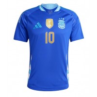 Camiseta Argentina Lionel Messi #10 Visitante Equipación Copa America 2024 manga corta